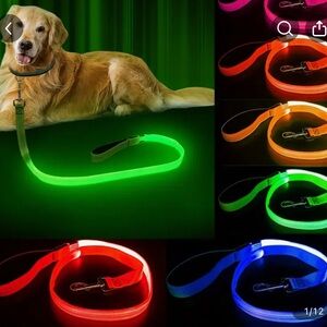🆕LED Dog Leash in Vibrant Colors